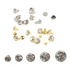 50 комплектов, прозрачные стразы, отделка, заклепки, Алмазные шпильки, сделай сам, сумка для одежды, кожаные декоративные шипы, сверло для стекла, ногтиинструменты