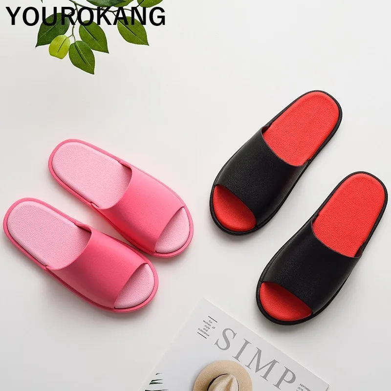 Летние женские туфли Домашние тапочки Нескользящая силиконовая обувь для ванной