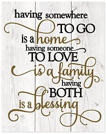 

Having Somewhere To Go Is A Home Printed Wood Wall Sign (12x15)