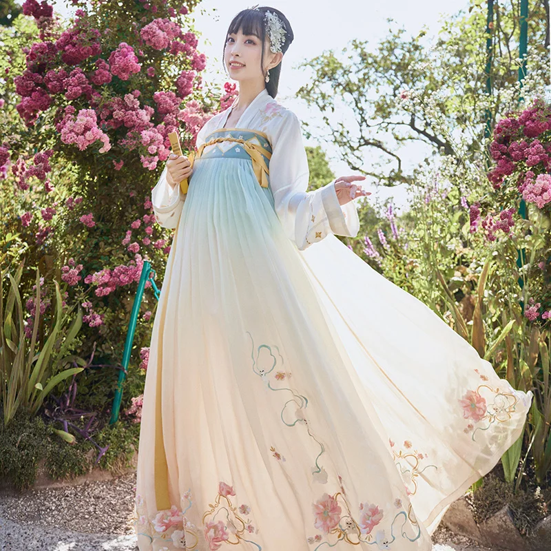 

Кардамон сон [ин Нин] мандарин рубашки до 6 метров место юбки вышитые на груди платье ханьфу женское Тан