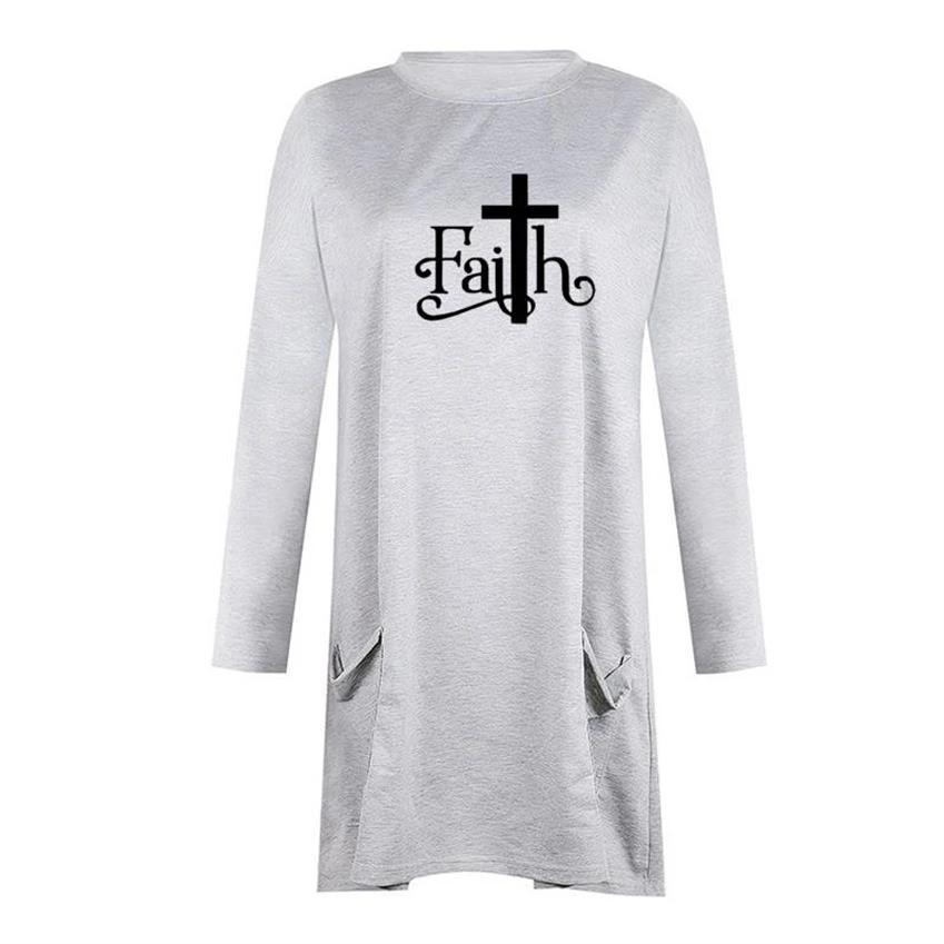 

Christmas Long Sleeve Casual Pocket Hoodies For Women FAITH Tops Sweatshirts Kawaii Hoodies Youth Corduroy 2021 Autumn And