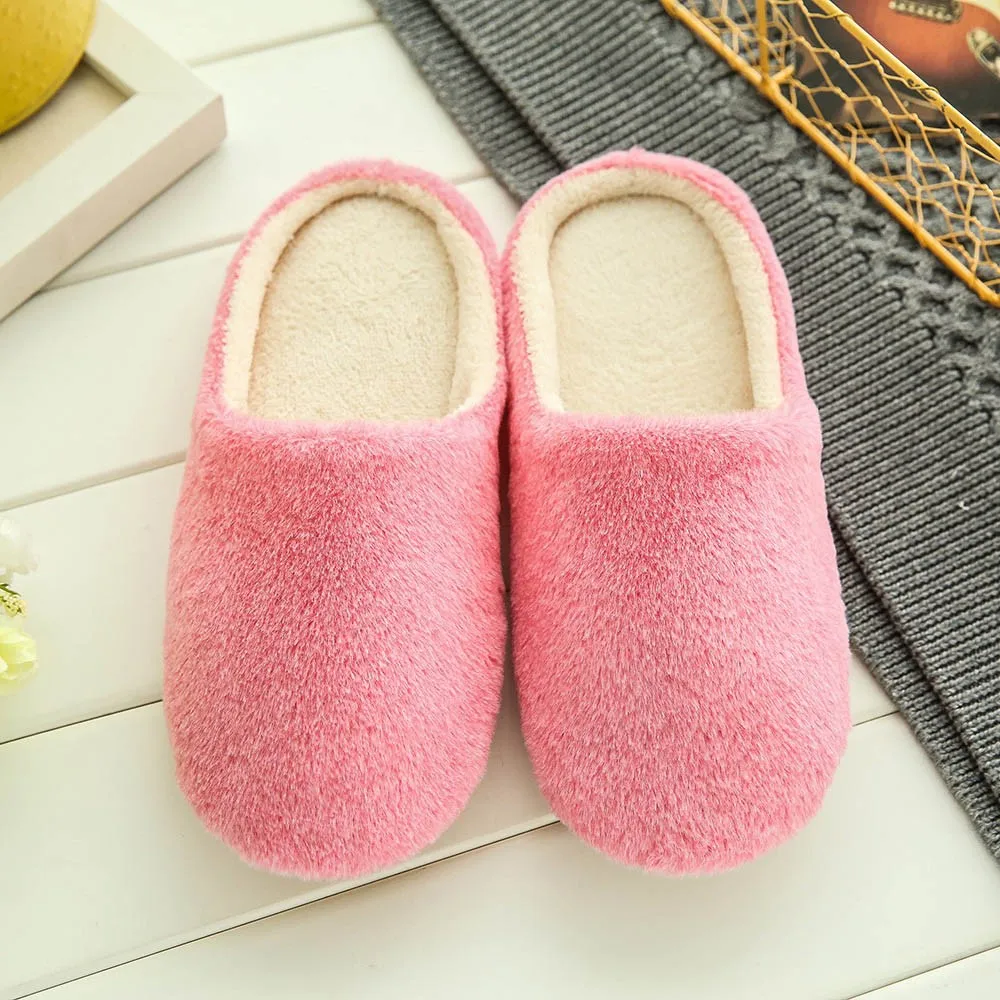 Тапки женские и мужские теплые домашние плюшевые мягкие тапочки для помещений