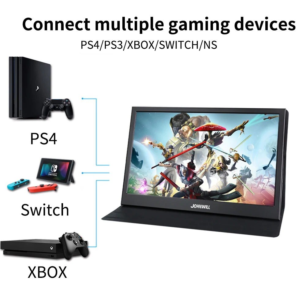 Портативный компьютерный монитор 10 1 дюйма сенсорный ЖК-монитор 2k IPS HDMI игровой 11 6