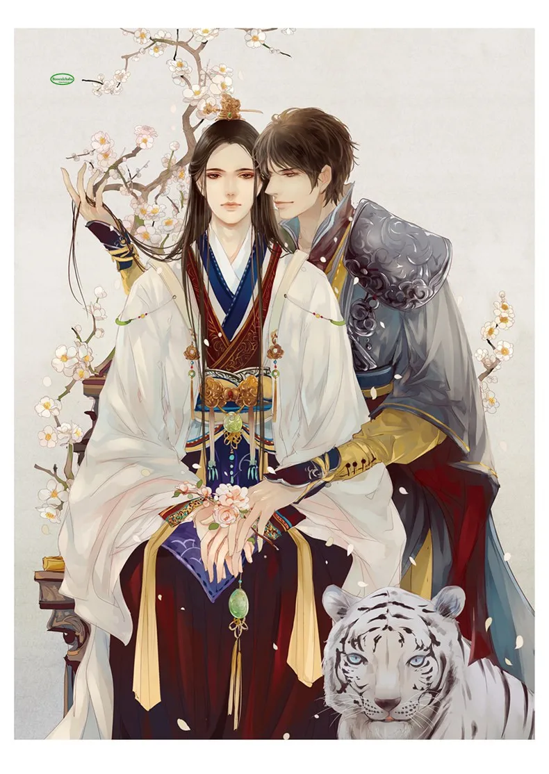 Цветы: первая личная коллекция Changle красивая девушка в древнем стиле иллюстрация