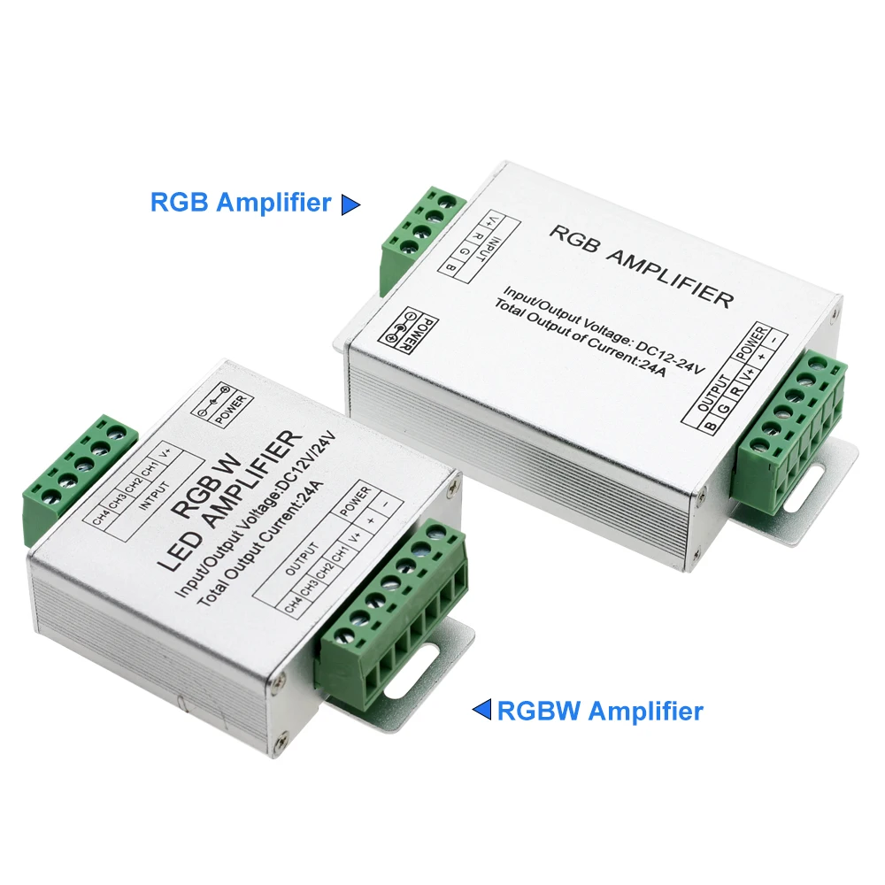 DC12V-24V 24A RGB усилитель RGBW светодиодный Усилитель сигнала контроллера для светодиодной ленты световая лента RGB RGBW rgbww усилитель мощности