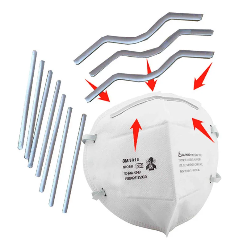 50 шт. сделай сам маска для лица регулятор носа зажимы переносицы алюминиевые