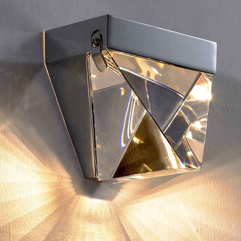 Хрустальный Золотой прикроватный настенный светильник черный s для виллы