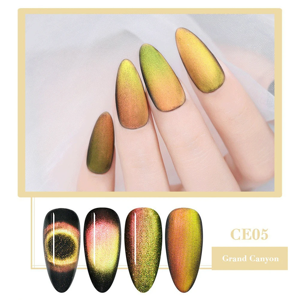 BORN PRETTY 9D Galaxy Cats Eyes светодиодный Гель-лак для ногтей Хамелеон для использования с магнитом впитывающийся УФ-лак для ногтей Блестящий гель Базовое покрытие 5 мл