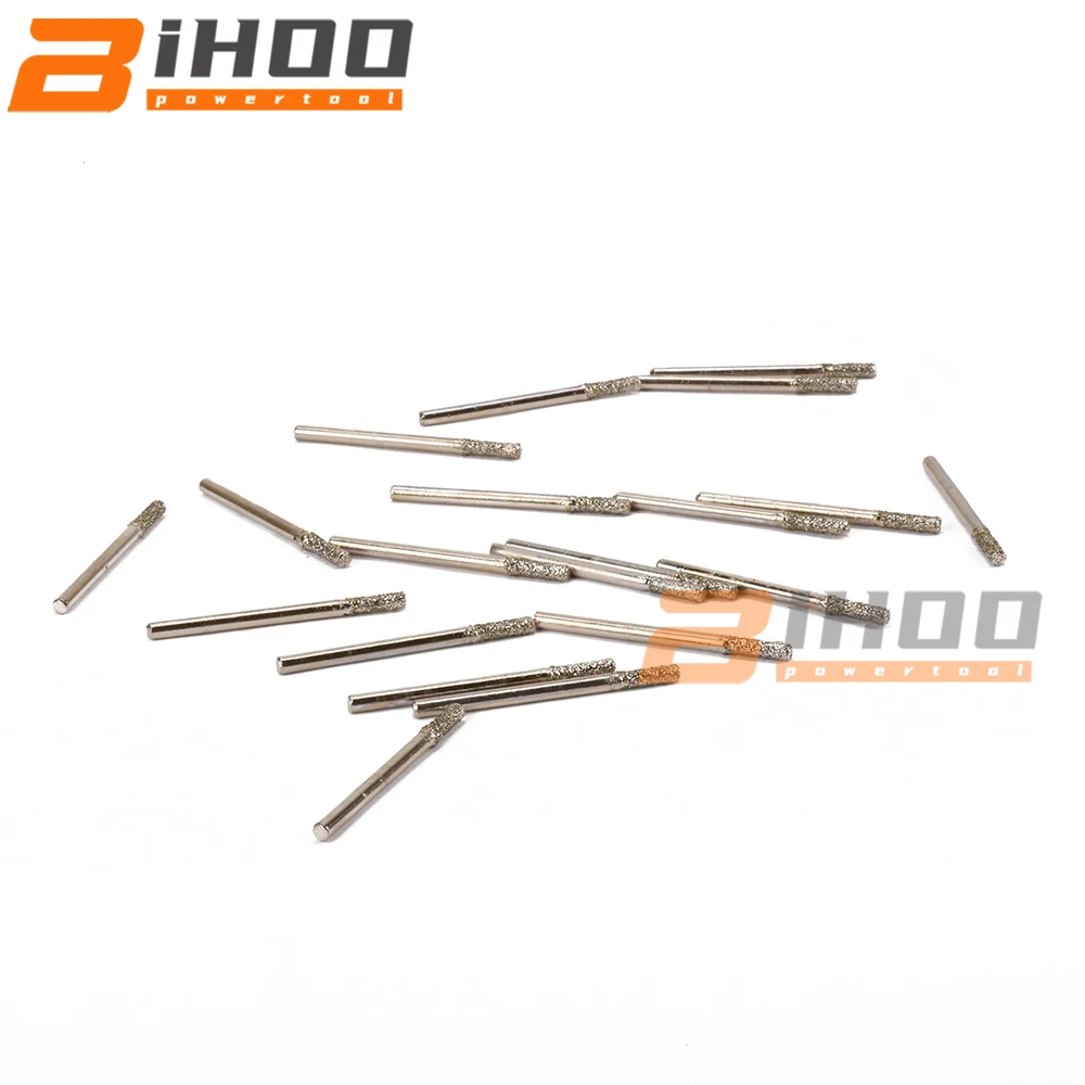 20 шт. Алмазная цилиндрическая Шлифовальная головка 3 мм Головка сверла