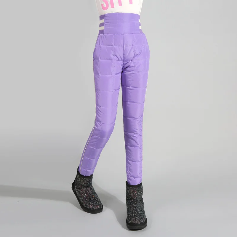 Эластичные детские брюки с высокой талией плотные теплые водонепроницаемые От 3