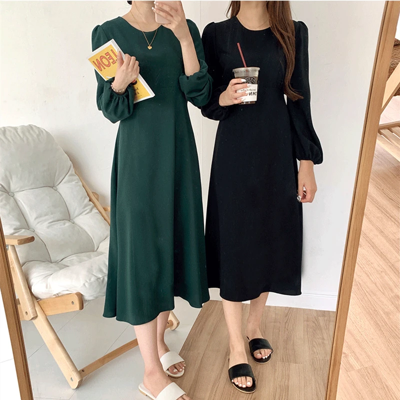 Новинка 2021 весенне осенние женские платья элегантное винтажное платье миди с