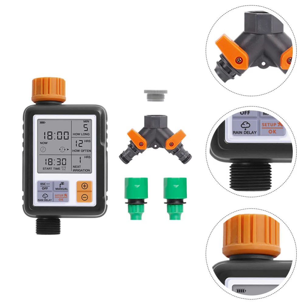 

1 Set Outdoor Lawn Watering Timer Device Sprinkler Controller Tool (Single Exit)