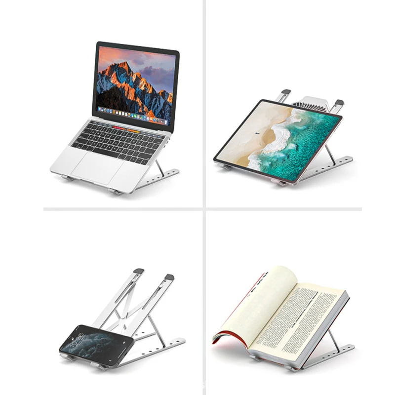 Складная портативная подставка для ноутбука с охлаждающим вентилятором