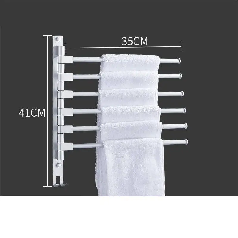 Version C Estante Prateleira Parede Etagere Lazienka Estanteria Rotatable Salle De Bain Wall Shower Accessories Towel Rack Bathroom Shelf - Цвет: Version C