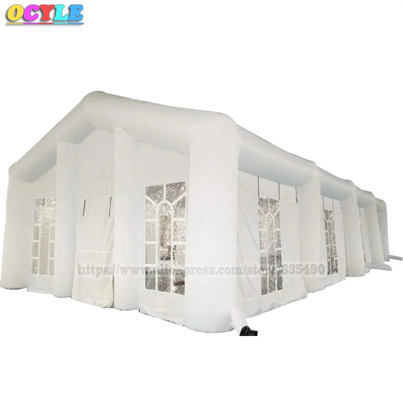 Надувная Свадебная палатка на заказ 10 х10 метров большая надувная с замком