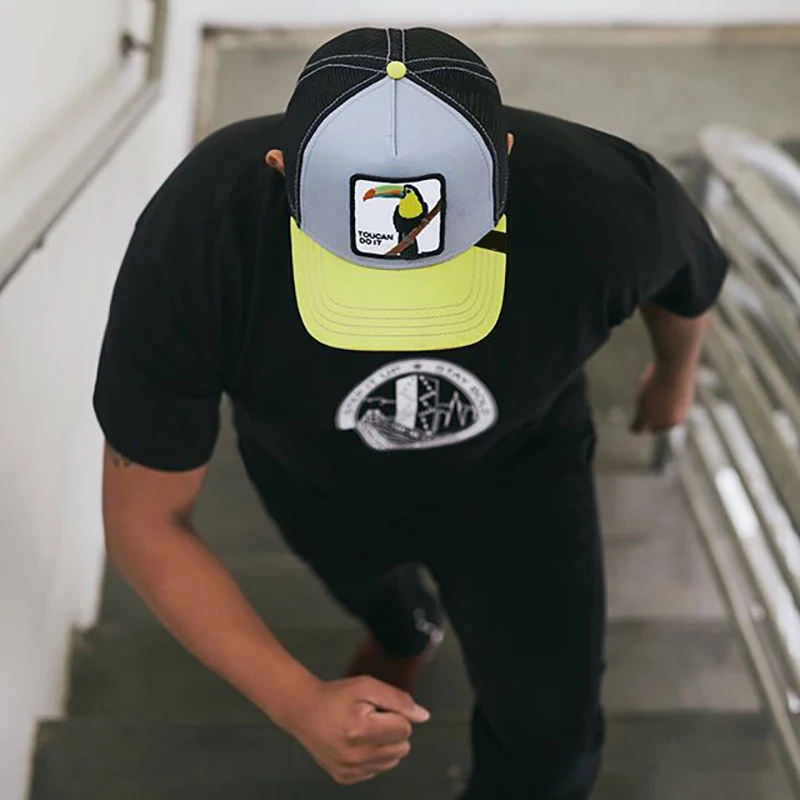 Новинка 2019 бейсболка в стиле хип хоп с вышивкой животных s мужская женская Snapback