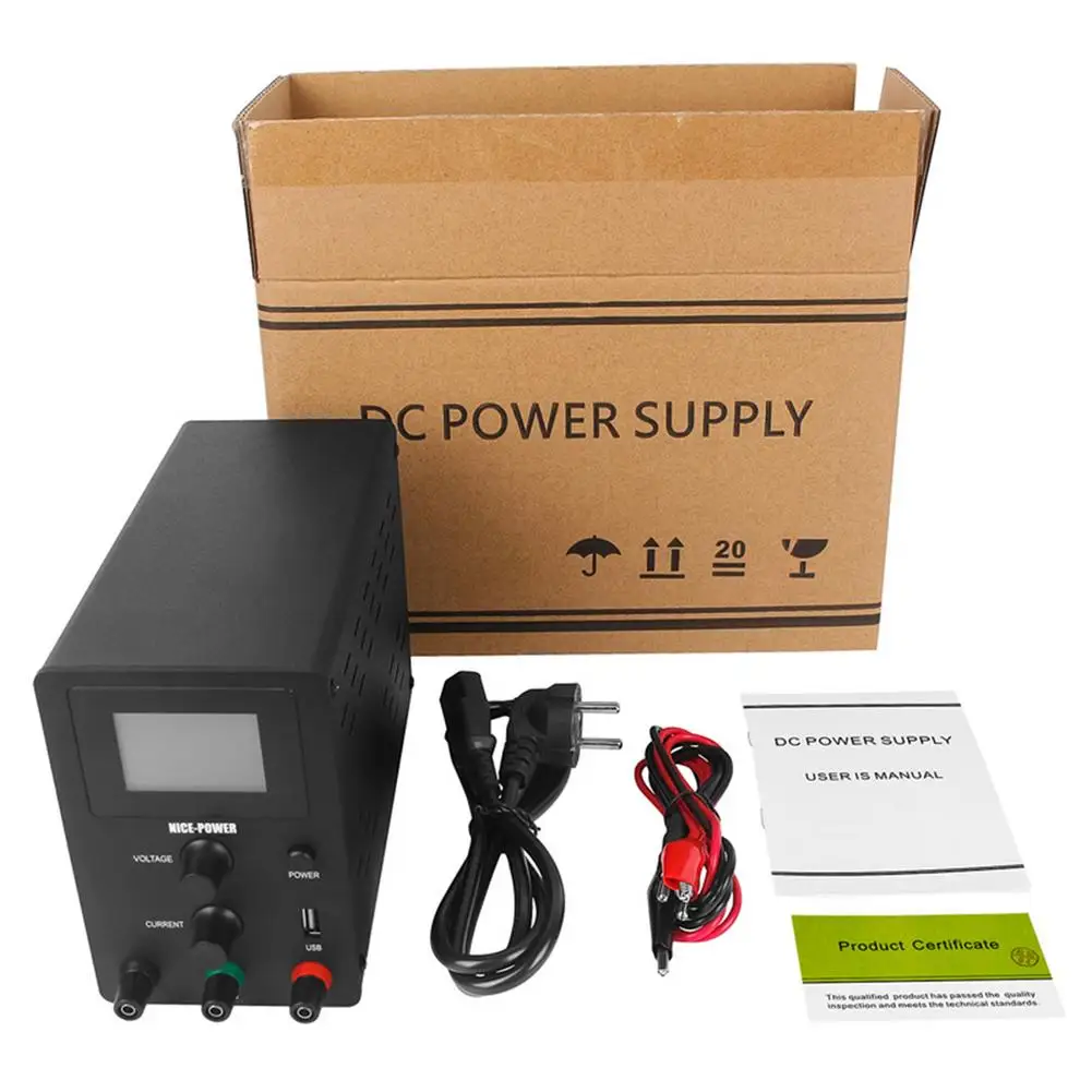 

30V10A Adjustable Laboratory Power Supply 4-bit Display DC Power Supply Charging Repair Switching Power Supply Voltage Regulato
