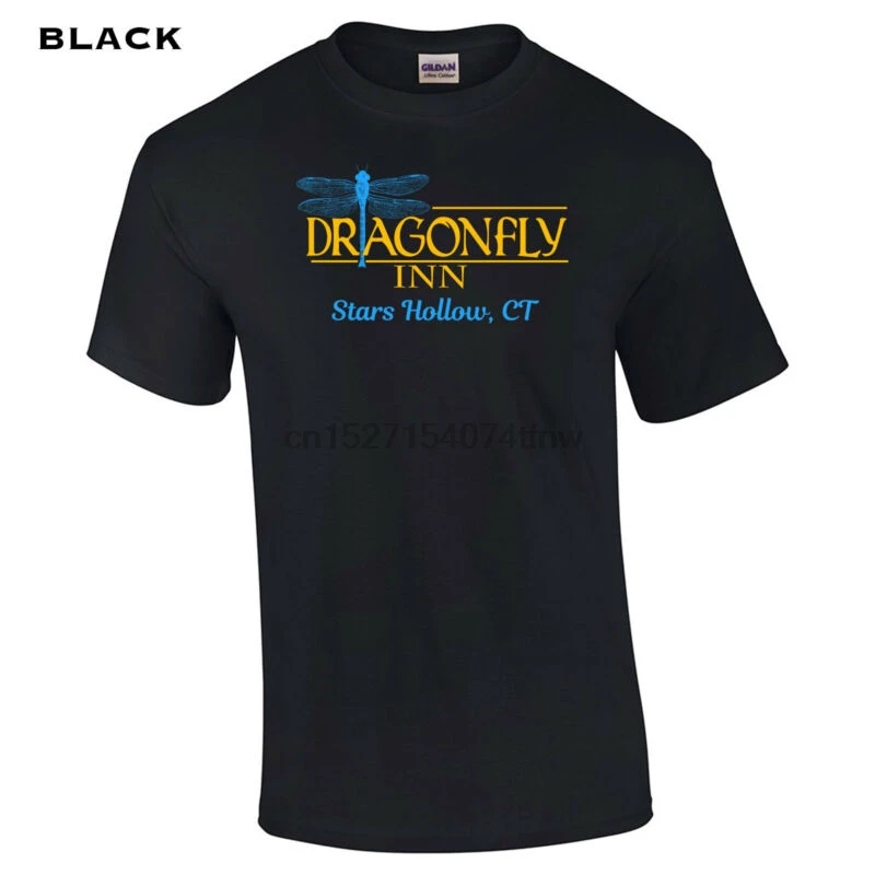 

559 Dragon Fly Inn Mens T-Shirt Gilmore funny stars hallow new cool tv show luke