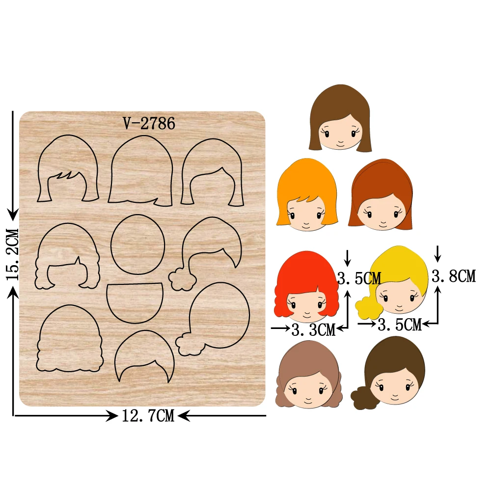 

New wooden dies cutting dies for scrapbooking Multiple sizes V-2786