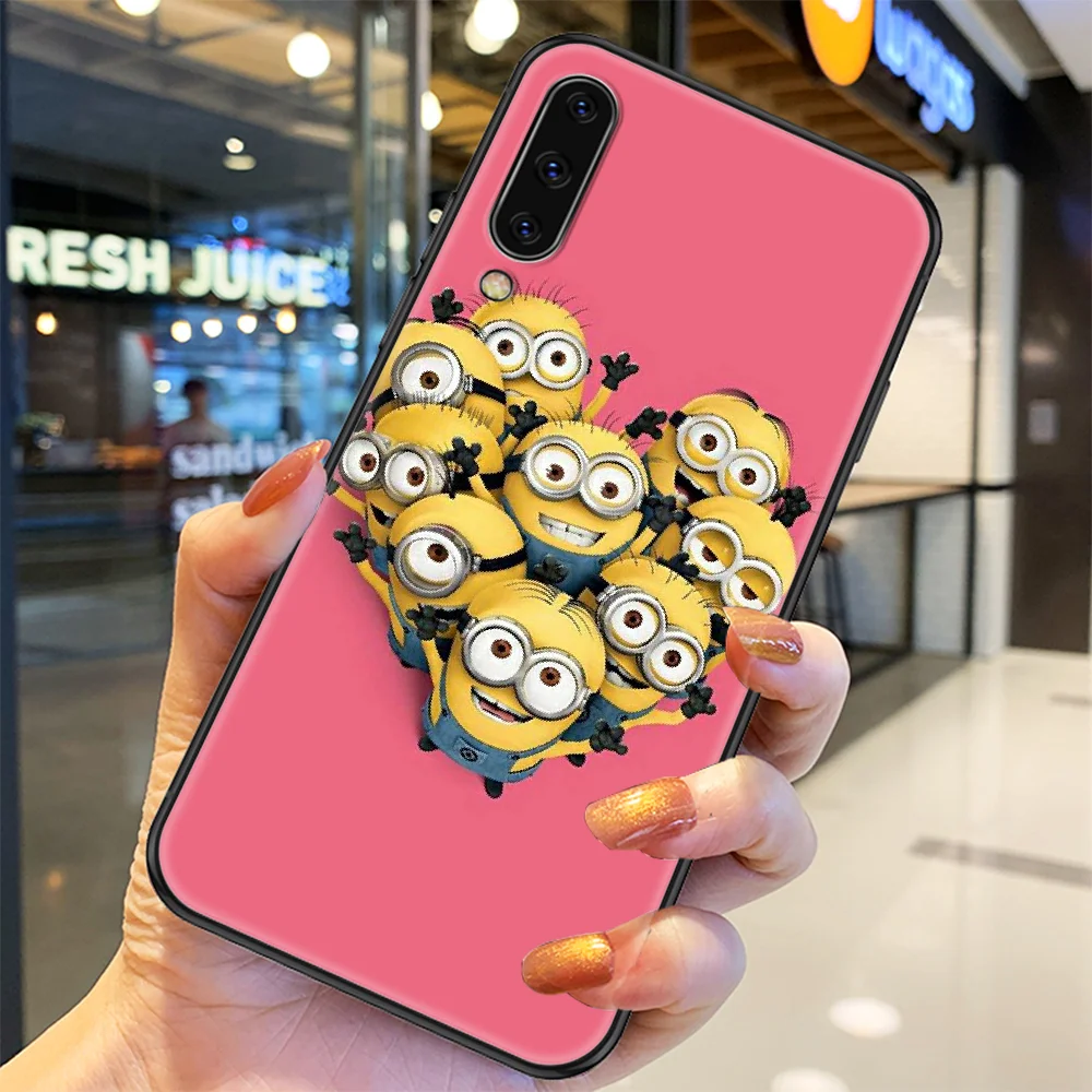 

Cartoon M-Minion Phone case For Samsung Galaxy A 3 5 7 8 10 20 21 30 40 50 51 70 71 E S 2016 2018 4G black silicone funda pretty