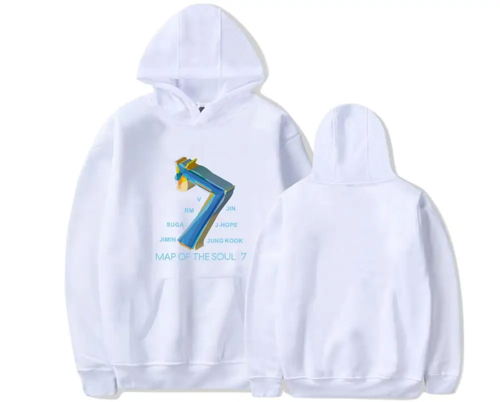 

2020 New Bangtan Boys Map of The Soul 7 Hoodie WORLD TOUR Concert with Men/women Kpop Fashion Casual Hoodies Sweatshirts Hip Hop