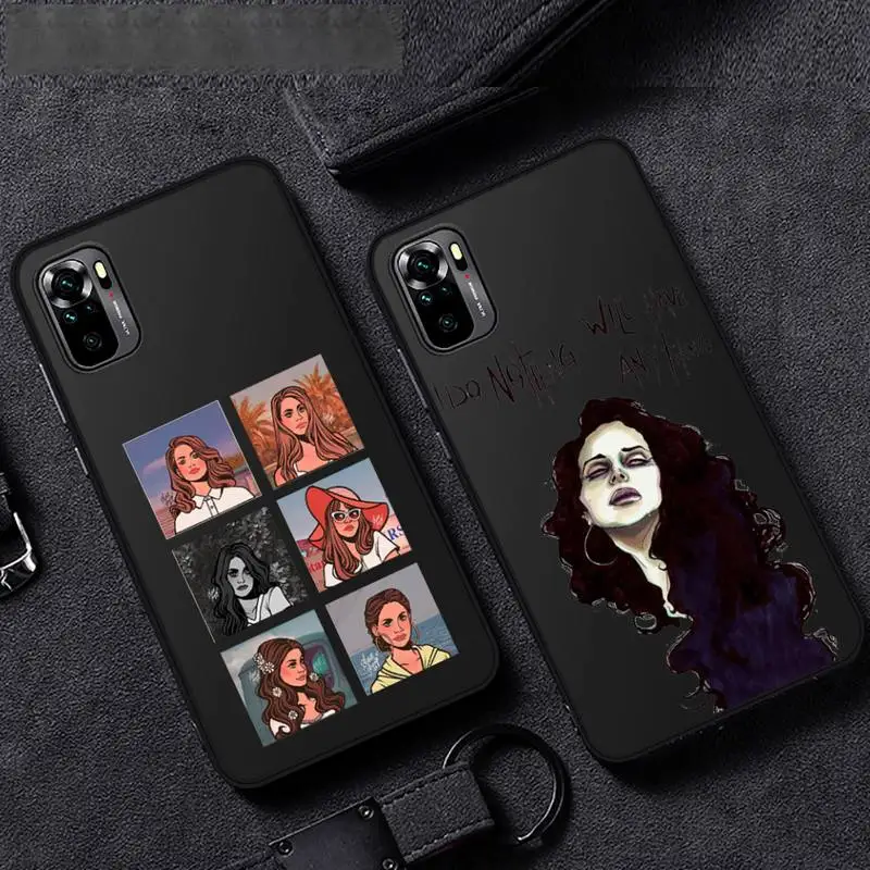 

lana del rey American singer Phone Case For Xiaomi Mi Redmi Note 7 8 9 pro 8T 9T 9S 9A 10 Lite pro