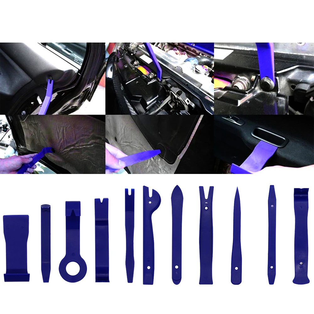 

13PCS Car Pry Tool Door Panel Removal Tool Hand Tool Set Disassembly Tool Set Multifunction Car Audio Tools Kit Repair Tool