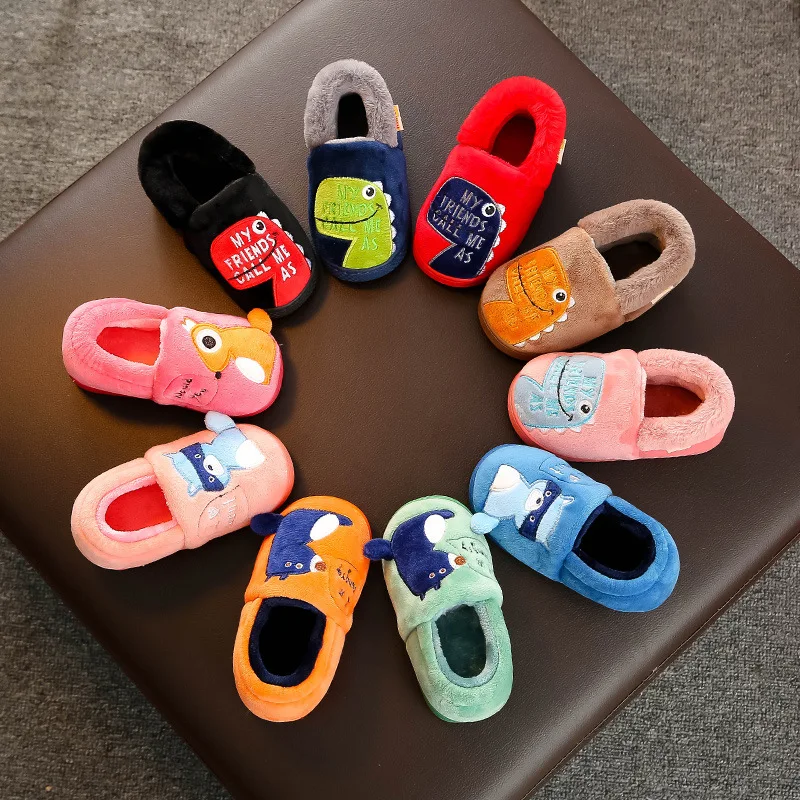 Детские тапочки новые зимние для маленьких мальчиков и девочек обувь малышей