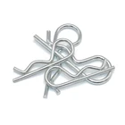 Антикоррозийный шпилька из углеродистой стали, 50 шт., 20 шт., удерживающий R-образный зажим, пружинный штифт M1, M1.2, M1.5, M1.8, M2, M2.5, M3, M3.5, M4