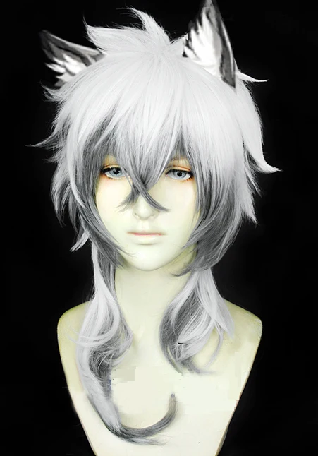 Парики для косплея arknight SilverAsh из высокотемпературного волокна синтетические