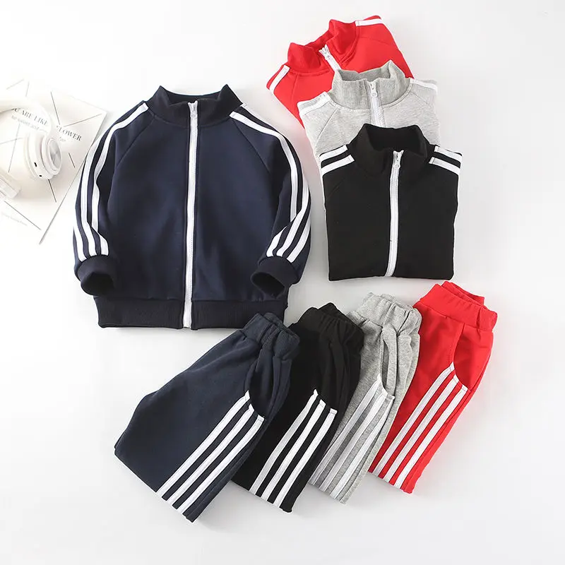 Детский комплект одежды из 2 предметов для мальчиков и девочек весенне-осенняя