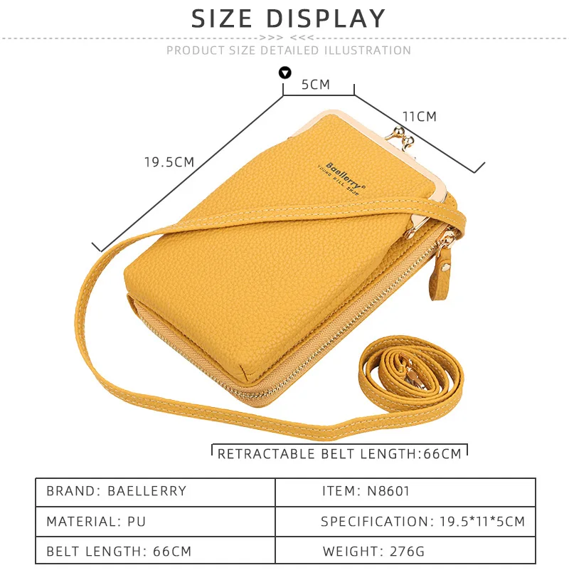 

Baellerry Fashion Long Women Wallets High Quality Sequined PU Leather Card Holder Female Purse Zipper Brand Wallet For Girl
