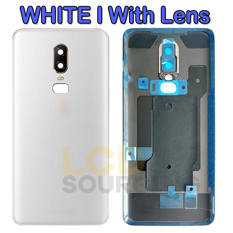 

Original Back Cover For Oneplus 6 Battery Cover Door For OnePlus 6 Rear Housing Glass Case For Oneplus 6 Battery Cover With Lens