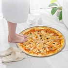 Одеяло с рисунком яиц пиццы, фланелевый ковер, домашний декор, ковер для спальни, гостиной, модный нескользящий коврик с 3D принтом, коврики для салона