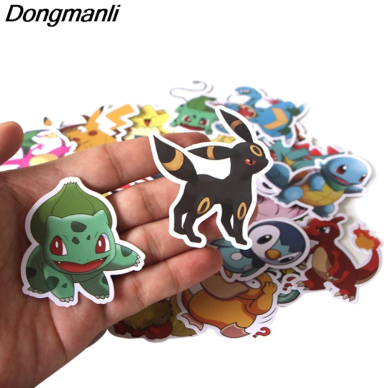 

PC68 Wholesale 20set/lot 37 Pcs/set Anime Cute Scrapbooking Stickers Decal For For Guitar Laptop Luggage Fridge Graffiti Sticker