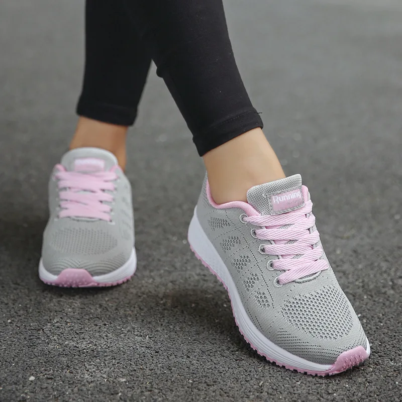 

Spring And Autumn Ladies Running Shoes Breathable Casual Shoes Outdoor Lightweight Sports Shoes Casual Walking Sports Shoes