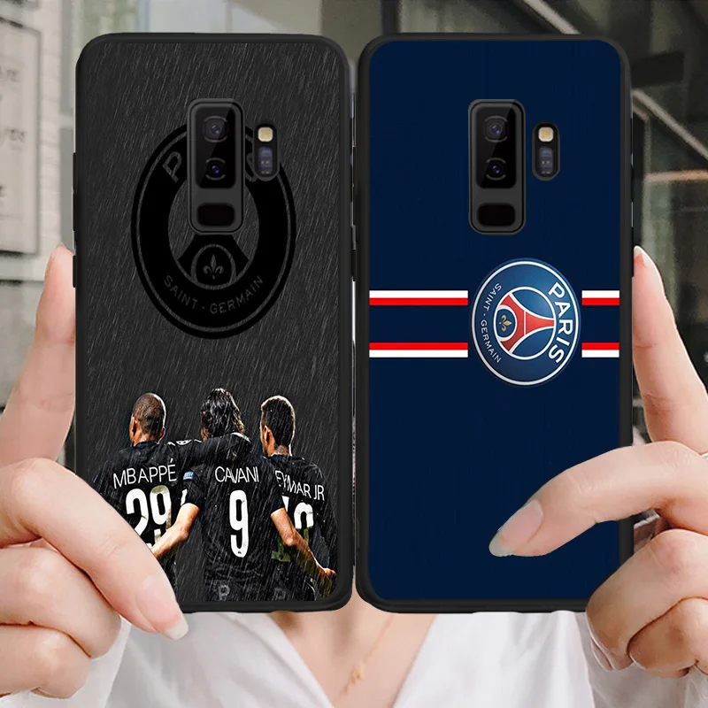 Чехол для телефона FC Pairs PSG samsung S6 S7 Edge S8 S9 S10E Note8 Note 9 10 A9 C10 J7 Max DIY чехол Mbappe черного