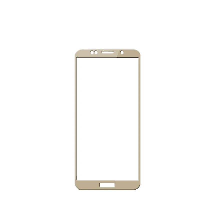 Золотой 2 шт закаленное стекло для huawei Y6 /Y6 Prime /Y6 Pro полное покрытие защита экрана закаленное стекло - Цвет: Золотой