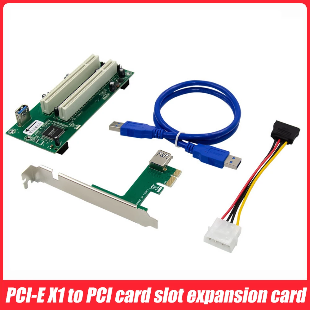 

Адаптер PCI Express X1-PCI, Расширительная плата, слот для карты PCI, разделенная конверсионная карта, компьютерные аксессуары, двойной