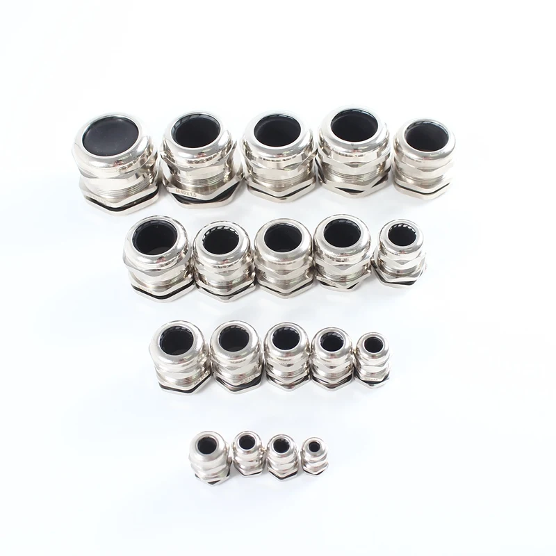 Металлическая кабельная втулка 1 шт./лот M22 IP68 водонепроницаемые никелевые
