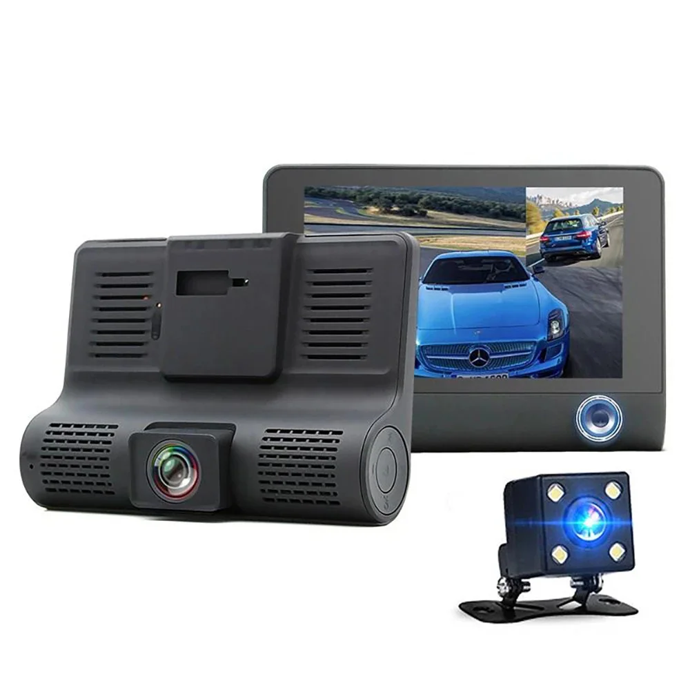 

Sameuo S13 Dash Cam with Front and Rear 3 Lenses Rear View Dashcam WIFI For Car Camera HD1080 Video Recorder Reverse AUTO Dvr