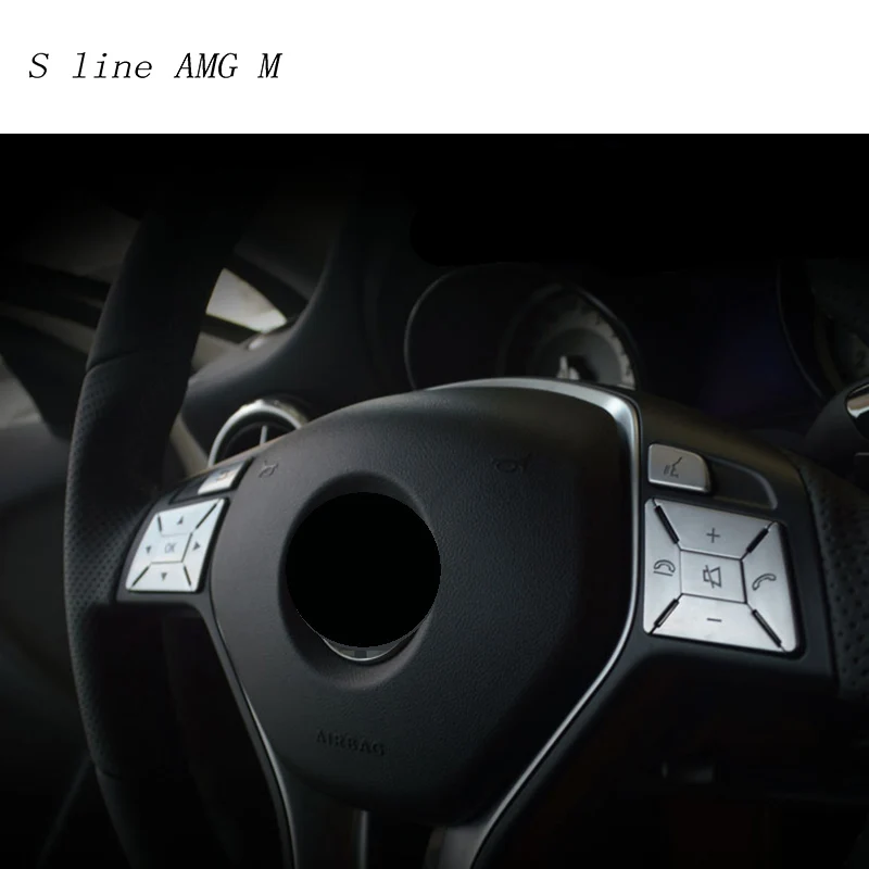 Автомобильный Стайлинг крышка кнопки рулевого колеса отделка декоративная