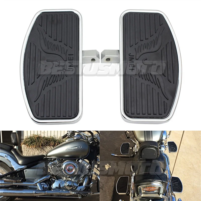 

Motorcycle Front Rider / Rear Passenger Foot Pegs Footboards Footrests Floorboards For Honda Magna 250 VF250