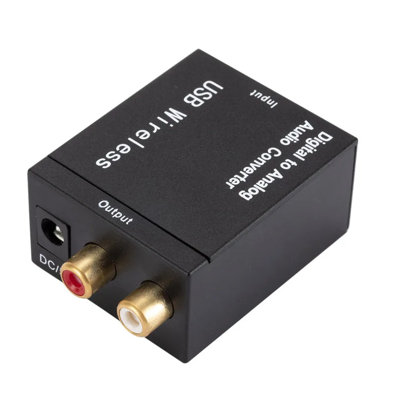 

3.5MM Jack Optical Fiber Coaxial Signal To Analog DAC SPDIF Stereo Digital To Analog Audio Converter 2*RCA Amplifier Decoder