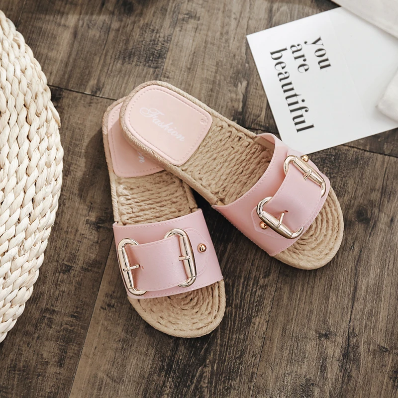 Шлепанцы женские летние с милым цветком Элегантные повседневные модный тапочек