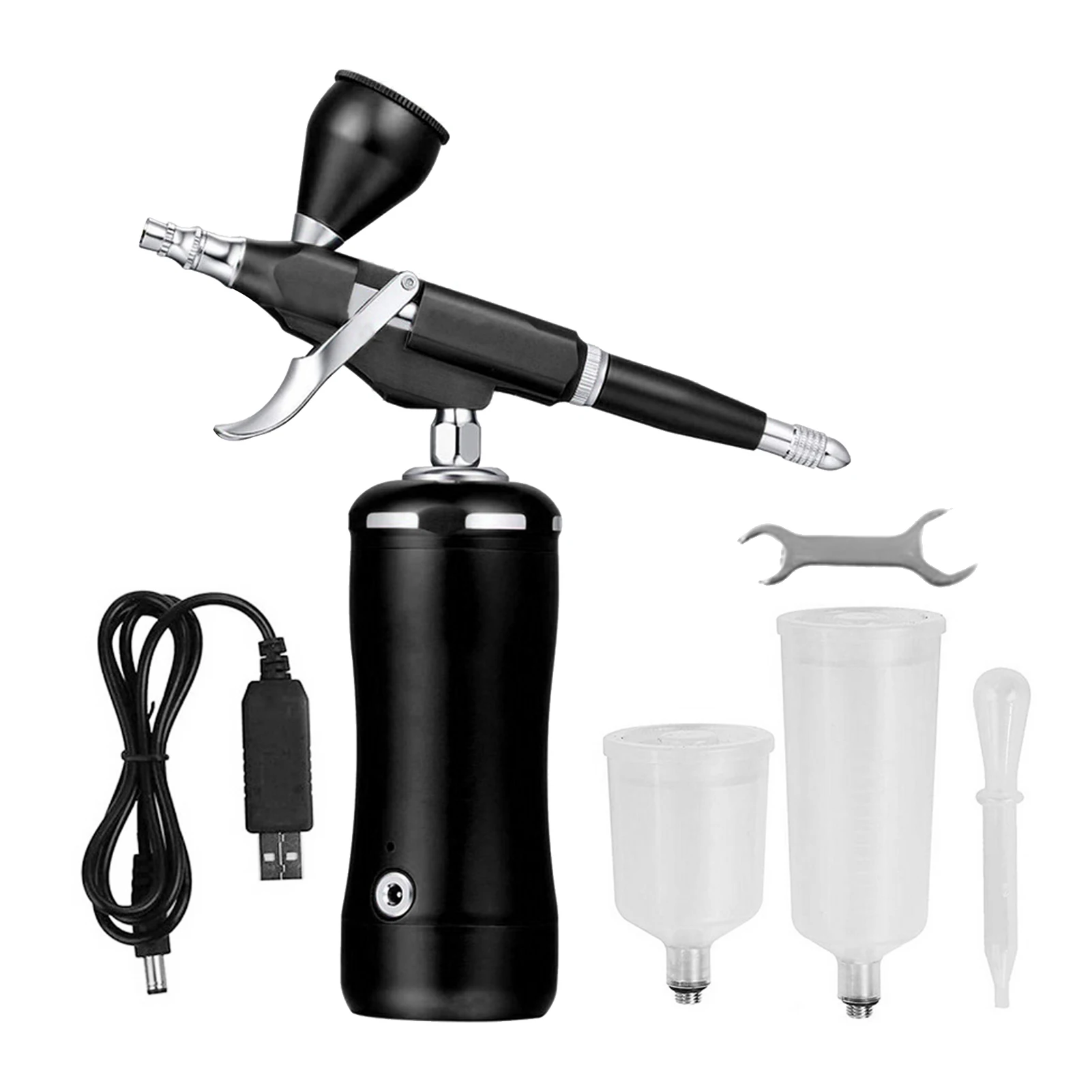 

Portable Airbrush Kit 0.3mm 7cc Airbrush Handheld Air Brush Spray for Art Painting Tattoo Nail Beauty Salon DIY Models