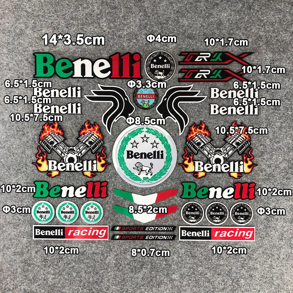 Светоотражающие наклейки на бак для мотоциклетного шлема водонепроницаемые Benelli