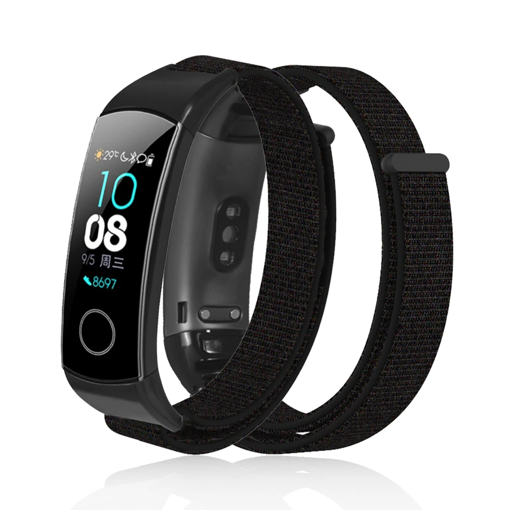 HANGRUI браслет ремешок для huawei Honor Band 5/4 нейлон спортивная петля Замена часов Ремешок для Honor Band 5 браслет ремешок