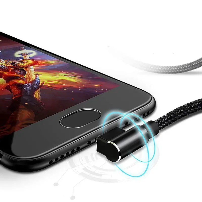 USB Type C to 3.0 Cable Fast Charge Double 90-Degree Interface Sided USB-C for Samsung S8 Note 8 LG V20 G6 G5 | Электроника