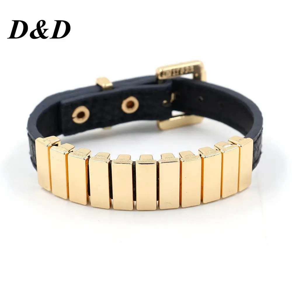 

2020 Real Leather Bracelets The New Jewelry Wholesale Bracelet Metal Punk Euramerican Fashion Bracelets